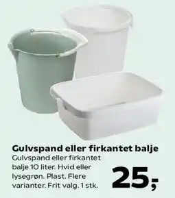 Kvickly Gulvspand eller firkantet balje tilbud