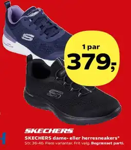 Kvickly Skechers sneakers (dame- eller herre) tilbud