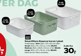 Kvickly SmartStore Essence kurve i plast tilbud