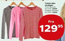 Kvickly T-shirt eller cardigan tilbud