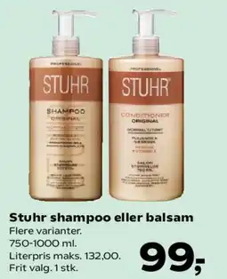 Kvickly Stuhr shampoo eller balsam tilbud