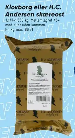 Bilka H.C. Andersen skæreost tilbud