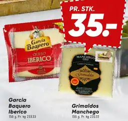 Bilka Spanske oste (Garcia Baquero Iberico / Grimaldos Manchego) tilbud