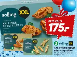 Bilka salling XXL kyllinge brystfileter tilbud
