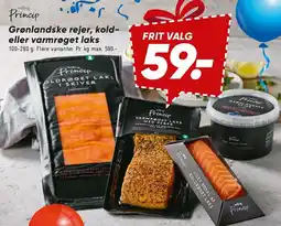 Bilka Princip - Grønlandske rejer / kold- eller varmrøget laks tilbud