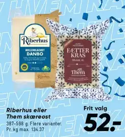 Bilka Riberhus / Them skæreost tilbud
