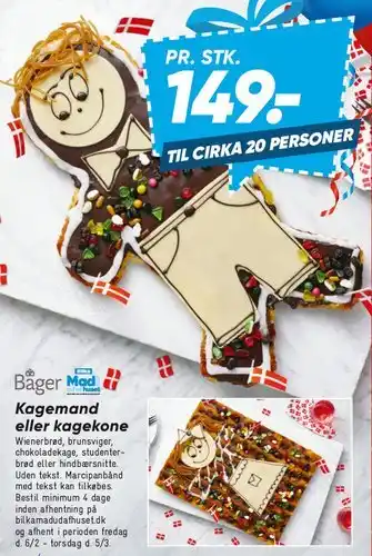 Bilka Kagemand eller kagekone tilbud