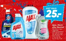 Bilka Ajax, Klorin eller Neutral (frit valg) tilbud
