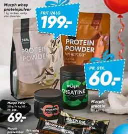 Bilka Murph whey proteinpulver (Whey100) tilbud