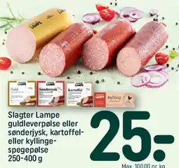 REMA 1000 Slagter Lampe - guldleverpostej eller spegepølse tilbud