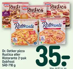 REMA 1000 Dr. Oetker pizza Rustica eller Ristorante 2-pak tilbud