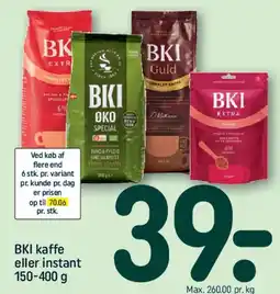REMA 1000 BKI kaffe tilbud