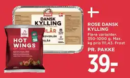 MENY Rose dansk kylling (flere varianter) tilbud