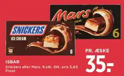 MENY Isbar - Snickers eller Mars tilbud