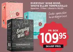MENY Everyday Wine (Rosé / White / Tempranillo) - 3 L tilbud