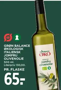 MENY Grøn Balance Økologisk Jomfru Olivenolie tilbud