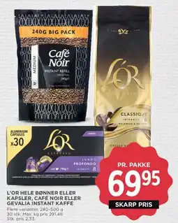 MENY L'OR / Café Noir eller Gevalia kaffe tilbud