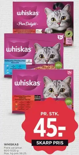 MENY Whiskas kattemad tilbud