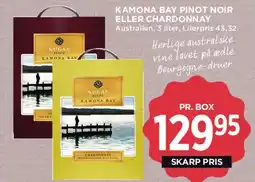 MENY Kamona Bay Pinot Noir eller Chardonnay - 3 L tilbud