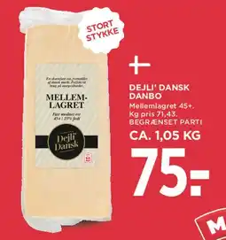 MENY Delij Dansk Danbo (mellemlagret) tilbud