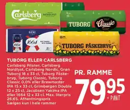 MENY Tuborg eller Carlsberg (pr. ramme) tilbud