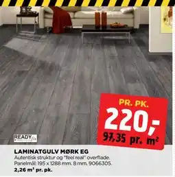 jem & fix LAMINATGULV MØRK EG tilbud