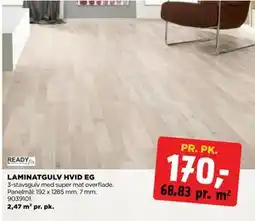 jem & fix LAMINATGULV HVID EG tilbud