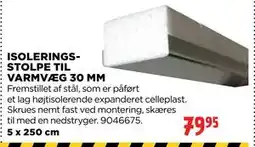 jem & fix ISOLERINGSSTOLPE TIL VARMVÆG 30 MM tilbud