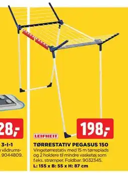 jem & fix TØRRESTATIV PEGASUS 150 tilbud