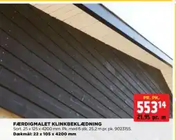 jem & fix FÆRDIGMALET KLINKBEKLÆDNING tilbud