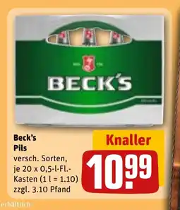 REWE DE Beck's Pils tilbud