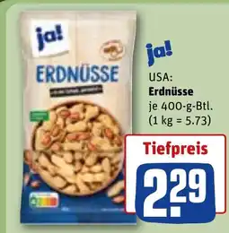 REWE DE Ja! usa: erdnüsse tilbud