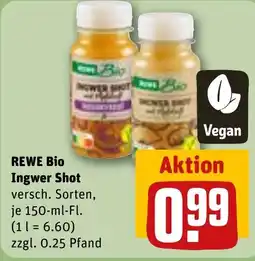 REWE DE REWE Bio Ingwer Shot tilbud