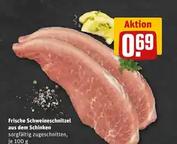 REWE DE Frische Schweineschnitzel aus dem Schinken tilbud