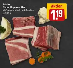 REWE DE Frische Flache Rippe vom Rind tilbud