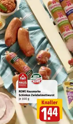 REWE DE Rewe hausmarke schinken zwiebelmettwurst tilbud
