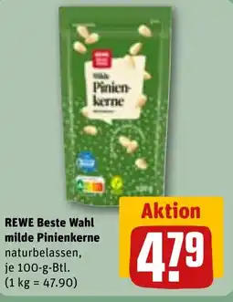 REWE DE REWE Beste Wahl milde Pinienkerne tilbud