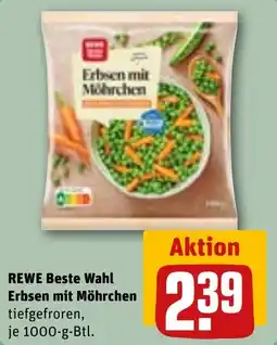 REWE DE REWE Beste Wahl Erbsen mit Möhrchen tilbud