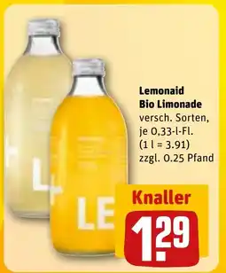 REWE DE Lemonaid Bio Limonade tilbud