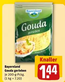 REWE DE Bayernland Gouda gerieben tilbud