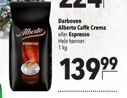 Citti Darboven Alberto Caffè Crema eller Espresso tilbud