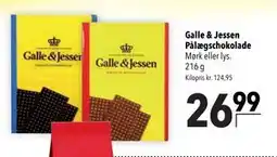 Citti Galle & Jessen Pålægschokolade tilbud