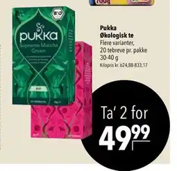 Citti Pukka Økologisk te tilbud