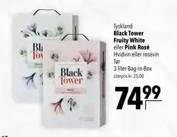 Citti Black Tower Fruity White eller Pink Rosé tilbud