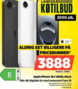 Power Apple iphone 16e 128gb, black sikr dit digitale liv med avanceret face id tilbud