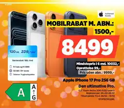Power Apple iPhone 17 Pro 256 GB Den ultimative Pro. tilbud