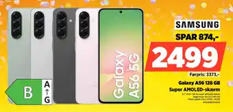 Samsung galaxy a56 128 gb super amoled-skærm