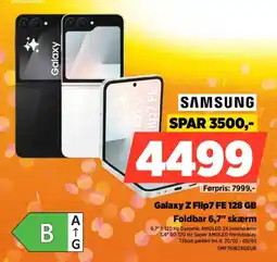 Power Samsung galaxy z flip7 fe 128 gb foldbar 6,7" skærm tilbud