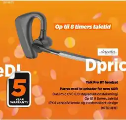 Power Talk Pro BT headset Parres med to enheder for nem skift tilbud