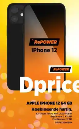 Power Apple iphone 12.64 gb hæsblæsende hurtig. tilbud